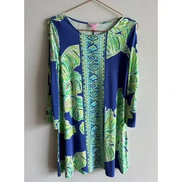 Lilly Pulitzer Latitude Adjustment Ophelia Swing Tropical Print Dress Sz XS/ S - Picture 4 of 10